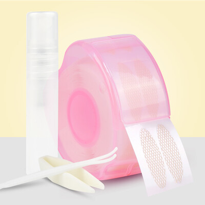 

Beauty skin mesh lace openwork double eyelid stickers 360 stickers half-month type L MF8701 double-sided invisible natural seamless glue free with spray bottle tweezers push rod