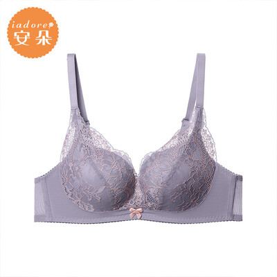 

An Lifangs Anduo no steel ring on the top of the chest thick cup gathered side of the red underwear HB0172U gray GRY 85A