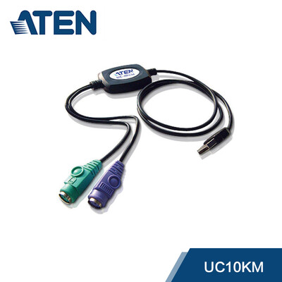 

ATEN macro keyboard mouse computer round mouth round head ps2 turn usb interface adapter line converter UC10KM