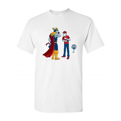 

Electricity Bill Superhero Parody Novelty DT Adult T-Shirt Tee