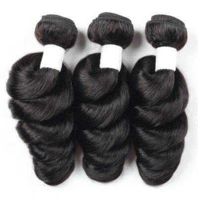 

Allove 8A Brazilian Loose Wave Hair Bundles 3pcs Natural Black Wholesale Hair Weave Bundles