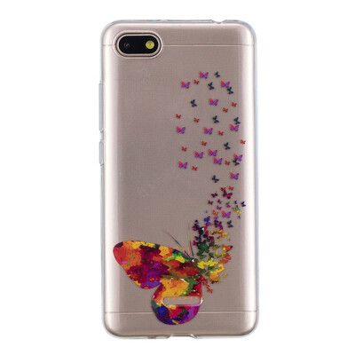 

MOONCASE Millet Red Rice 6A High Translucent TPU-Color Butterfly