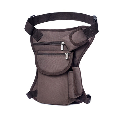 

Multi-functional Canvas Waist Bag Men Sport Fanny Pack Travel Outdoor Hiking Cycling Riding Leg Bag Thigh Pouch