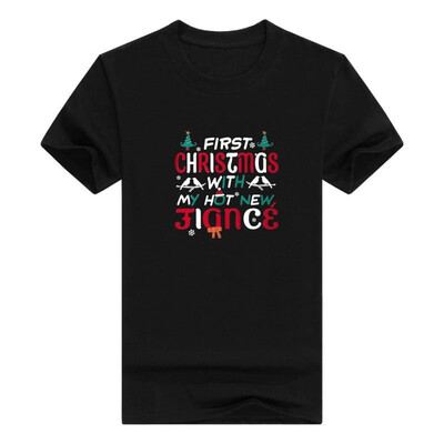 

First Christmas With My Hot New Fiance Gildan - Pullover Womens T-Shirt