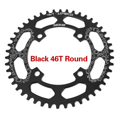 

Bike Narrow Wide Chain Ring 104 BCD Crankset Single Chainring Bike Round Chain Rings 40T 44T 46T 48T 50T 52T