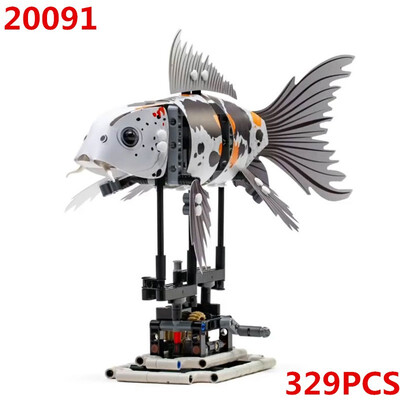 

Lepin 20089 20090 20091 20092 Forma Fish Set Legoing 81000 81003 Creator Building Blocks Koi Shark Bricks DIY Toy Kids Gift