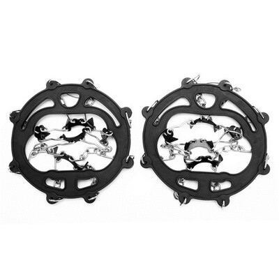 

Outdoor Anti-slip Crampons 8-teeth Claw Snow Grippers for Shoes Ice Creepers Traction Cleats Skiing Climbing Snow Shoes Chains