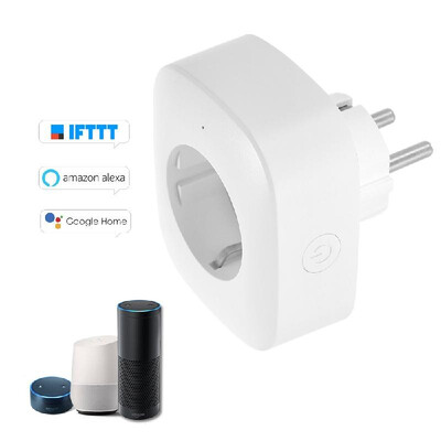 

Mini Smart WiFi Socket Remote Control by Smart Phone From Anywhere Timing Function Voice Control for Amazon Alexa And for Google