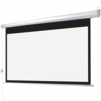 

120 Economy Electric Projector Screen 1610 Wide format for home cinemaofifce suitable for wallceiling mounting