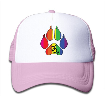 

Gay Furry Pride Baseball Hat Adjustable Back Mesh Cap For Kid