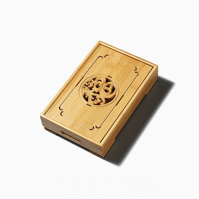 

Blessing Dragon & Phoenix Bamboo Kungfu Tea Ceremony Table Tabletop Serving Tray Small 28 x 18 x 6 cm