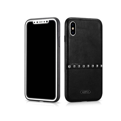 

XOOMZ For iPhone X 10 Case Luxury 3D Glitter Slim Soft Silicone TPULeather Armor Shockproof Protective Back Phone Case Cover