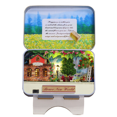 

3D Handmade Wood DIY Box Theater Dollhouse Miniature Cute Mini Home Assemble Kits Gift Toys for Children