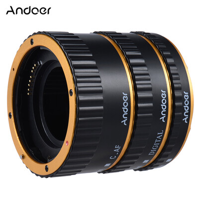 

Andoer Colorful Metal TTL Auto Focus AF Macro Extension Tube Ring for Canon EOS EF EF-S 60D 7D 5D II 550D Red