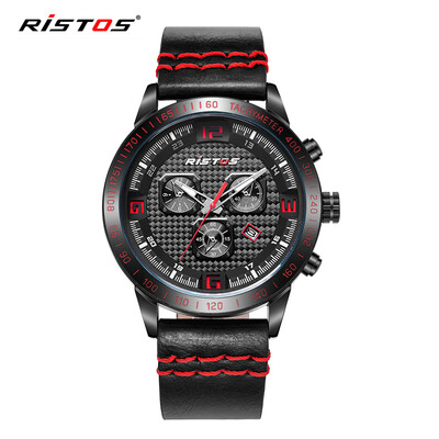 

RISTOS 3ATM Water-resistant Sport Watch Men Quartz Watches Luminous Wristwatch Male Relogio Musculino Calendar