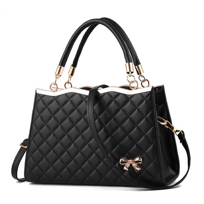 

New pattern Maam Diamond lattice Trend Bow fashion motion Slanting The single shoulder bag Handbag