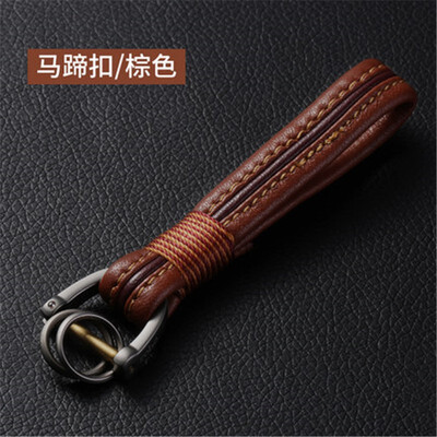 

Fashion Leather Luxury Keychain Car Key Rings for Car&Home Keys Keyring Car Accessories Auto Parts Key Ring Christmas Gifts