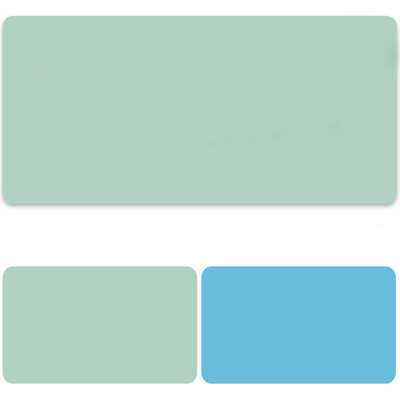 

Ling charm two-color double-sided mouse pad oversized office desk pad laptop pad keyboard pad desk pad home large size mat waterproof pad light green æ blue