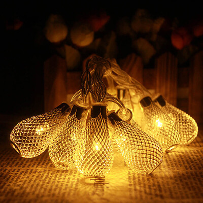 

Jiawen Silver Bulb LED String Light 4M 20 Leds Water Drop Christmas Lights 8 Modes for Holiday Party