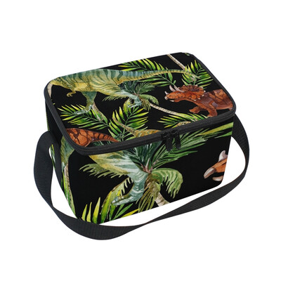 

ALAZA Lunch Box Insulated Lunch Bag Large Cooler Tote Bag Forest Dinosaur for Men Women Girls Boys