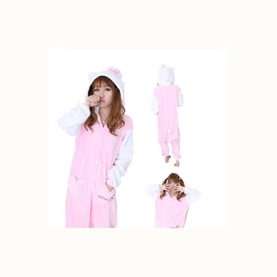 

Autumn&winter adult flannel yellow duck male&female couple animal cartoon one-piece pajamas