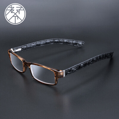 

Father LaoYeZi 7028 reading glasses unisex fashion wide-legged reading glasses HD comfortable anti-slip old man old glasses gray 200 degrees