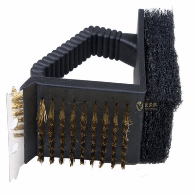 

BBQ Barbecue Grill Cleaner Cleaning Brush Steel Wire Sponge Shovel Set Household Cleaning Tools Accessories