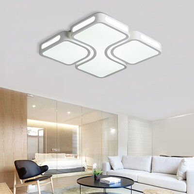 

EverFlower Max 24W Modern LED Flush Mount Ceiling Light for Living Room Bedroom Painted Finish