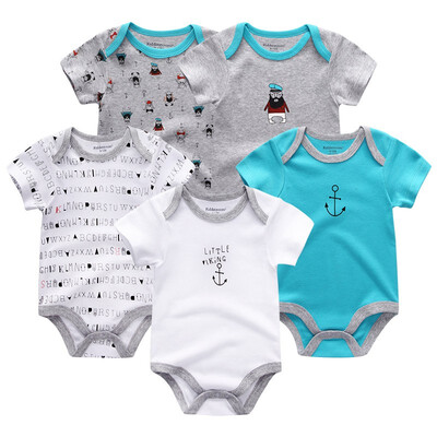 

5PCSLot Baby Bodysuits Newborn For Babies 0-12M Infant Baby Girls Clothes Jumpsuit Rompers Baby Boys Clothes Clothing Sets Cotton
