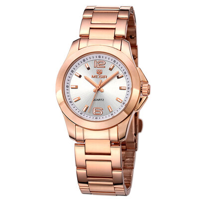 

MEGIR 5006L Female Quartz Watch with Stainless Steel Strap 30M Water Resistance