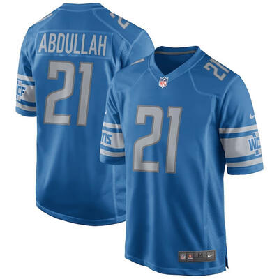 

Youth Football Jersey Detroit Lions Ziggy Ansah Blue Throwback Game Jersey
