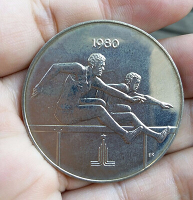 

38mm Moscow 1980 Soviet Union Sport 1 Western Samoa Commemorative Jubilee Coin