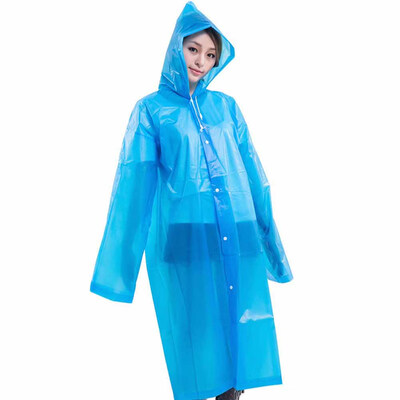 

Reusable Portable Raincoats for Adults EVA Travel Camping Walking Rain Jackets Breathable Rainwear with Hood Sleeves