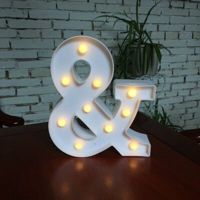 

NeillieN Twenty-six LED alphabetic lights decorative modelling lights plastic alphabetic digital night lightsDecorative lamp