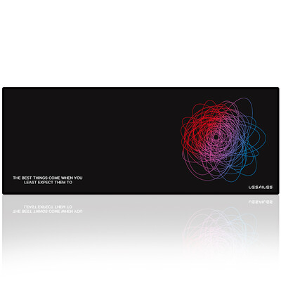 

LESAILES 8003003mm line black game esports mouse pad large seam computer keyboard mat easy to clean