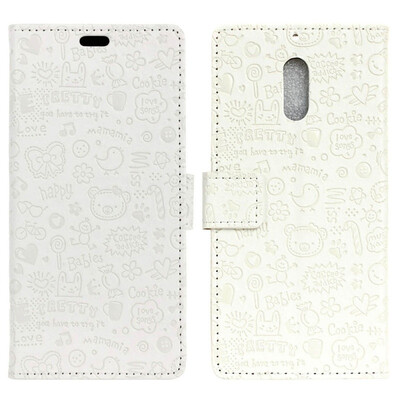 

MOONCASE Wiko View  Little Witch Leather Case - White