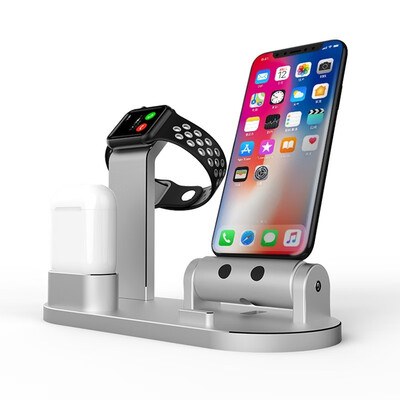 

Phone Holder Qi Wireless Charger For iPhoneXS Max XR X Fast Wireless Charging Docking Dock Station for apple i watch For Airpod