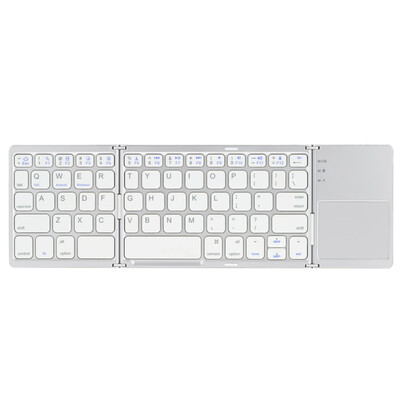 

Portable Mini Ultra Slim Thin Foldable Folding BT Wireless Keyboard with Touchpad for iPhone 6siPad ProMacBook Mobile Phone Tabl