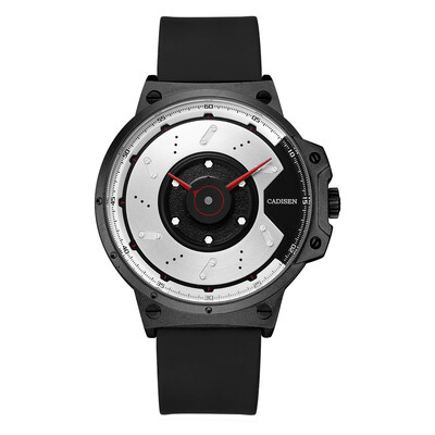 

Cadisen Fashion Men Watches Quartz Luxury Silicone Leather Dress Wrist Watch Simple Causal Gift for Men