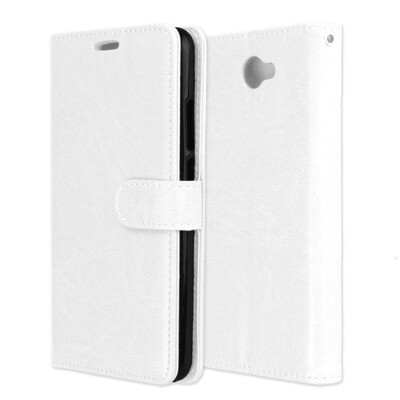 

MOONCASE Huawei Y7 3 Card Photo Frame Leather Case - White