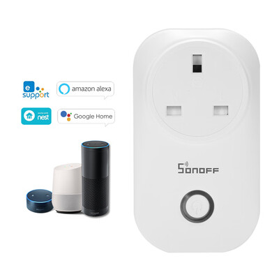 

eWeLink S20 EU Type E ITEAD Wifi Wireless Remote Control Socket Charging Adapter Smart Home Power Socket Via Phone App Smart Timer