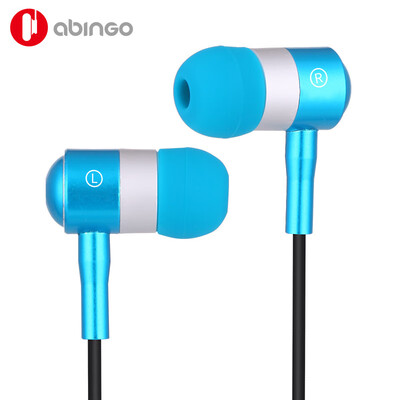 

Mobile phone headset metal wired in-ear headphones with remote control abingo A100i Amazon cross-border exclusive