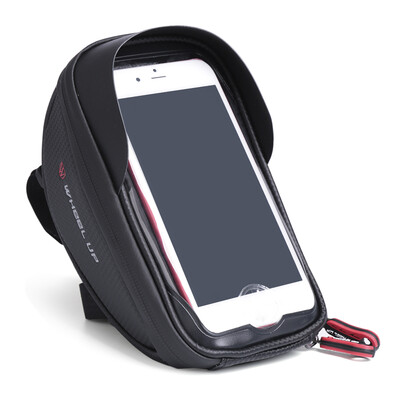 

Waterproof Cycling Bag Bike Handlebar Bag Cellphone Screen Touchable Bicycle Front Pannier Bag with Sun Visor for Cellphone Unde