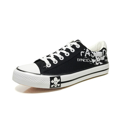 

mens Skull canvas shoes casual shoes