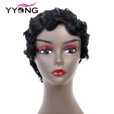 

YYONG Body Wave Short Wigs Human Hair Wigs For Black Women Bob Wig Natural Weave Brazilian Hair Wig For Party
