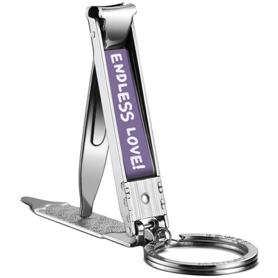 

Korea Kowell Han Kewei nail clippers stainless steel nail scissors nail set key ring hand&foot nail clippers can be washed BK-MC1500 purple import