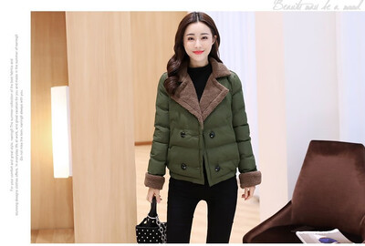 

2018 Korean harajuku womens down&thickened cotton-padded winter ladies short cotton-padded jacket
