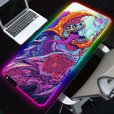 

Sovawin 800x300 Big Large LED RGB Lighting Gaming Mousepad XL Gamer Mat Grande Mouse Pad cs go Hyper Beast for PC Computer