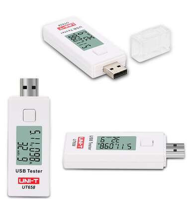 

UNI-T UT658 UT658B USB Tester Voltmeter Ammeter Digital LCD Voltage Monitor Current Meter Capacity Tester 9V 3A With Backlight