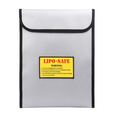 

15 11inch Portable Fireproof Explosionproof Lipo Battery Guard Safe Bag Holder Pouch Household Office Waterproof File for Docume